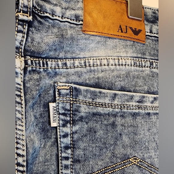 Armani Jeans Faded Navy Denim - Picture 3 of 6